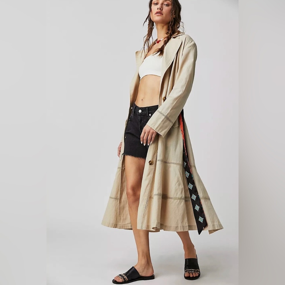 NWT! Free People Rory Duster in Tan